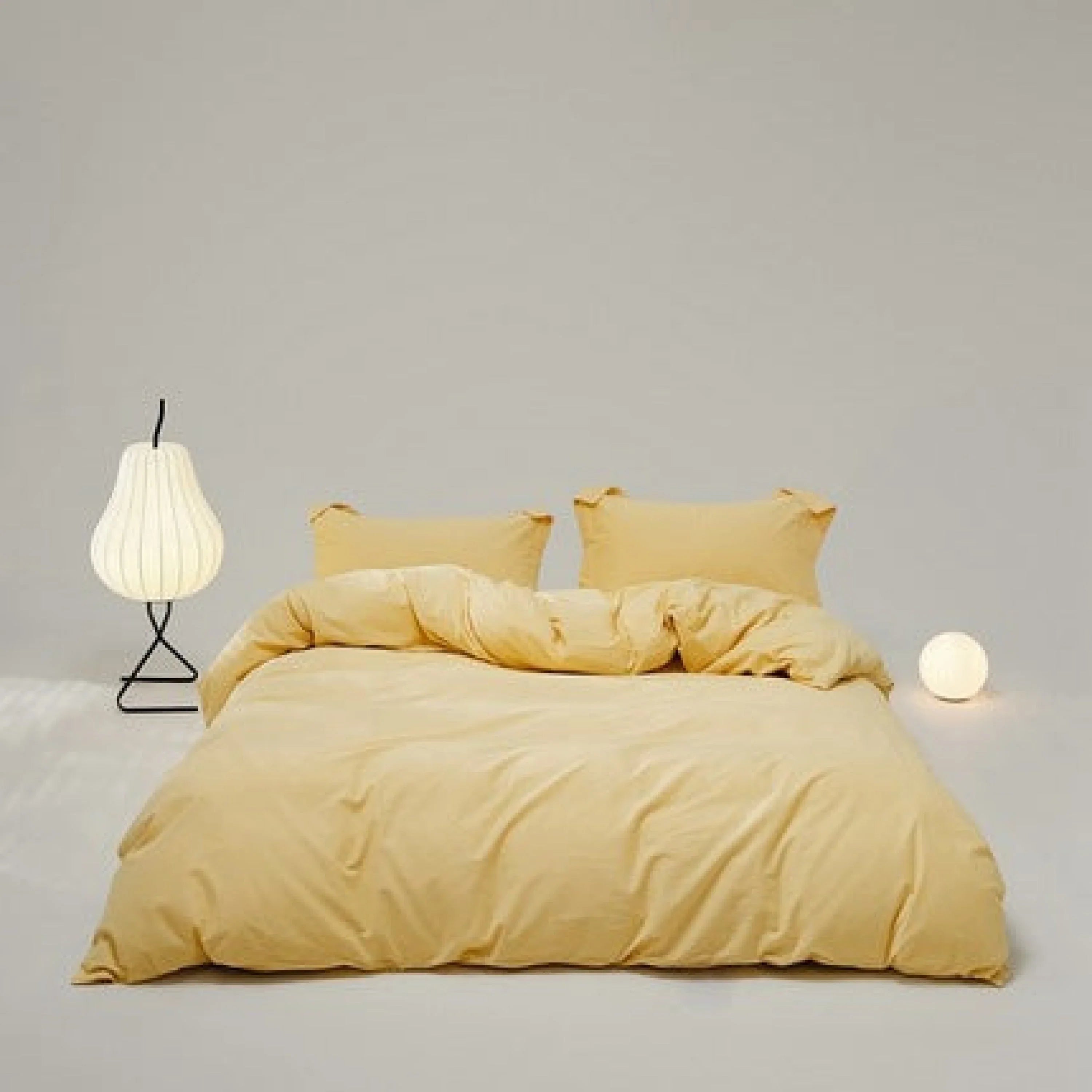 Velvære Luxe Solid Color Cotton Bedding Set / Brown Ever Lasting