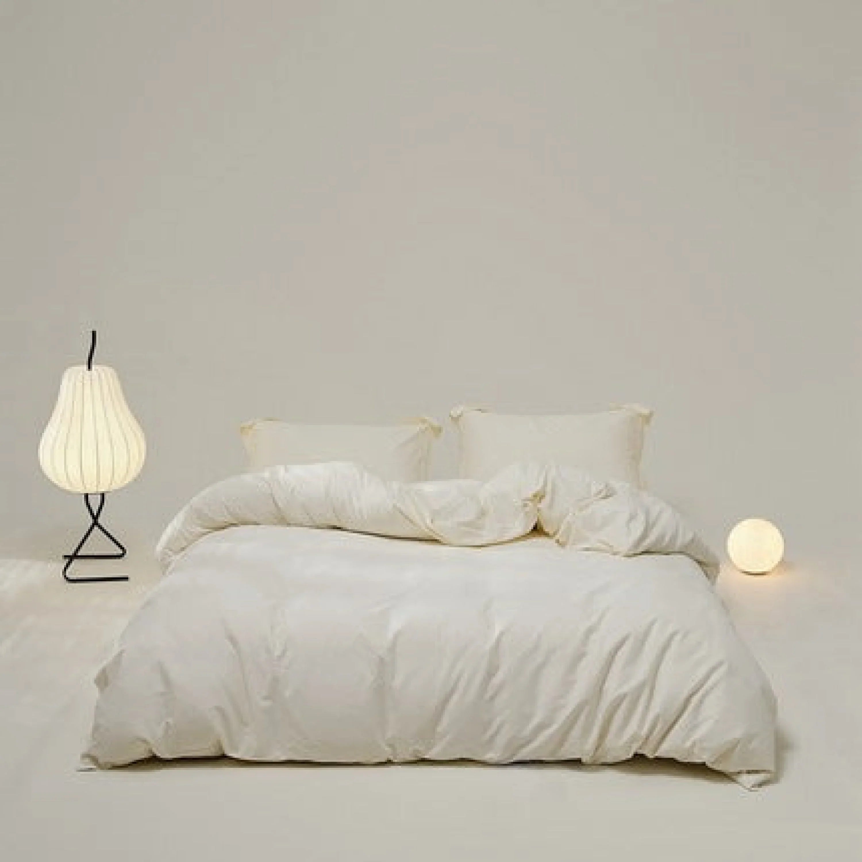 Velvære Luxe Solid Color Cotton Bedding Set / Brown Ever Lasting