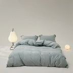 Velvære Luxe Solid Color Cotton Bedding Set / Teal Ever Lasting