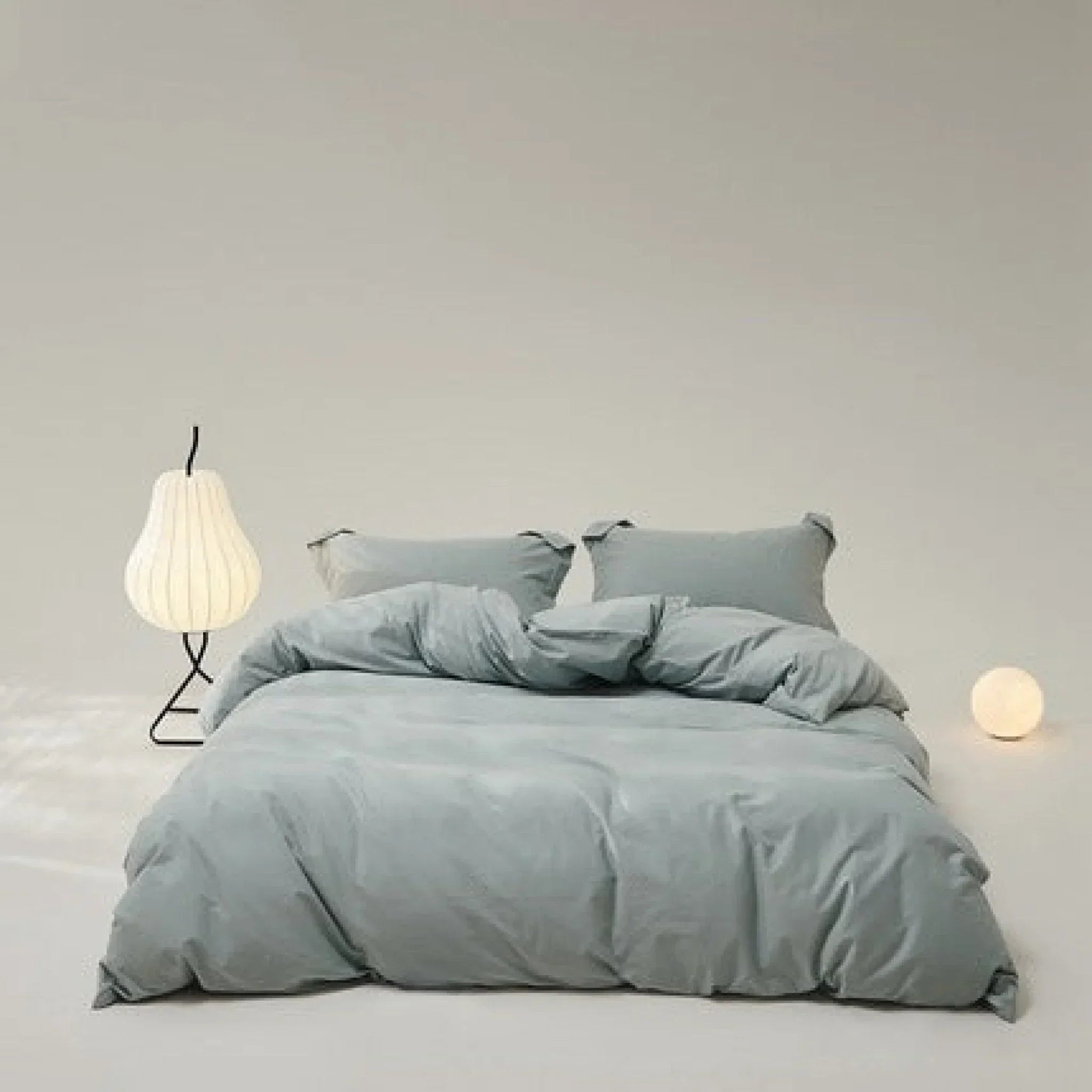 Velvære Luxe Solid Color Cotton Bedding Set / Teal Ever Lasting