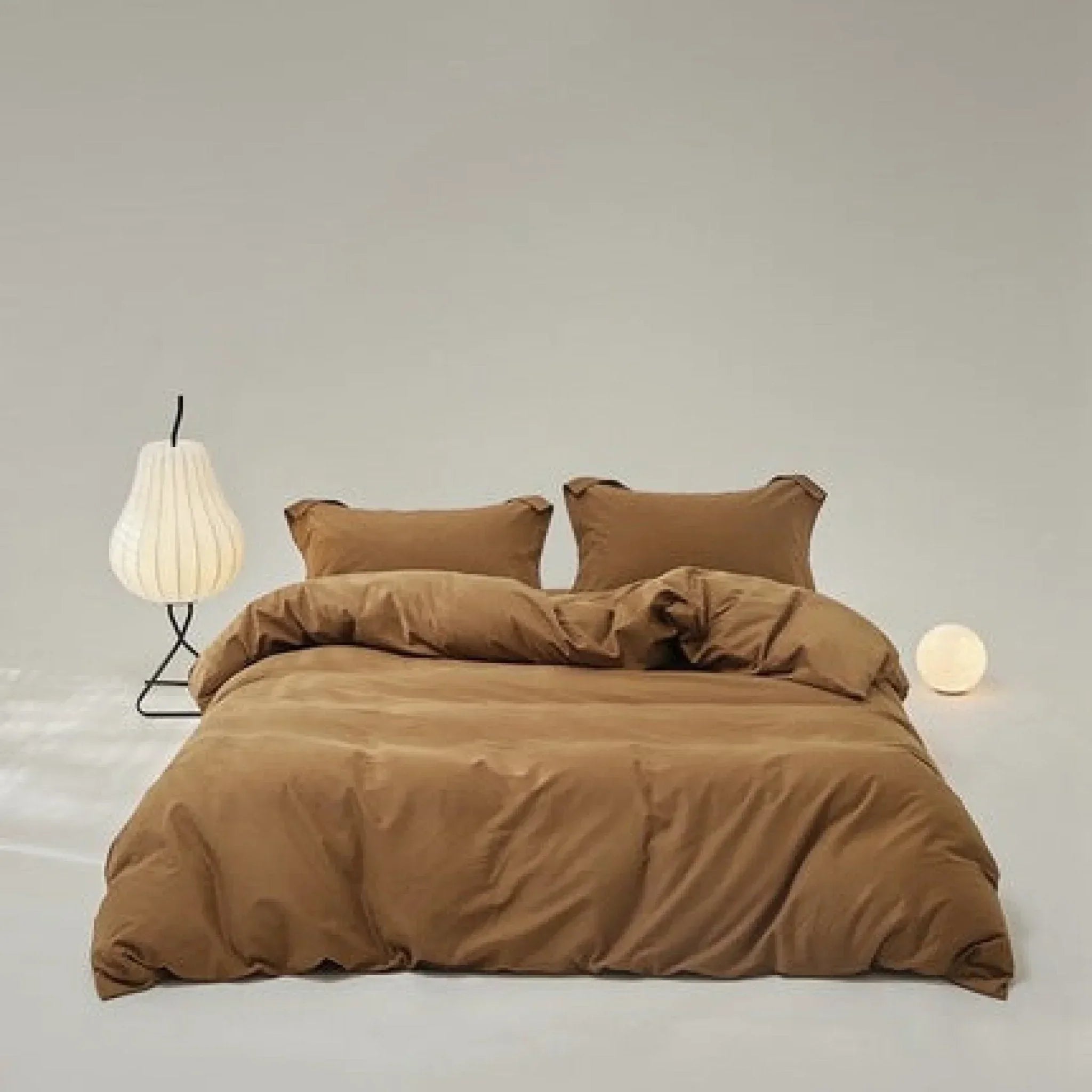 Velvære Luxe Solid Color Cotton Bedding Set / Teal Ever Lasting