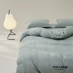 Velvære Luxe Solid Color Cotton Bedding Set / Teal Ever Lasting