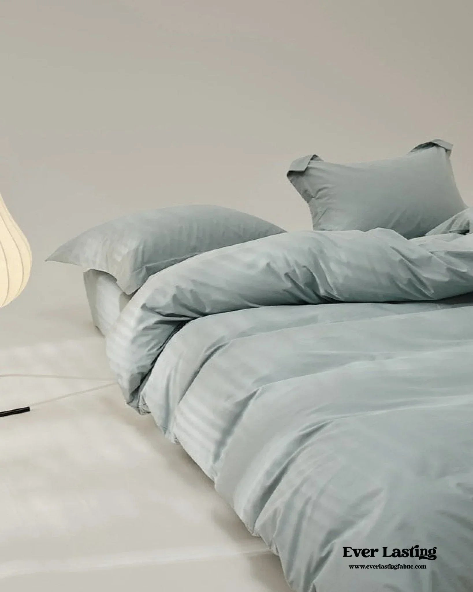 Velvære Luxe Solid Color Cotton Bedding Set / White Ever Lasting