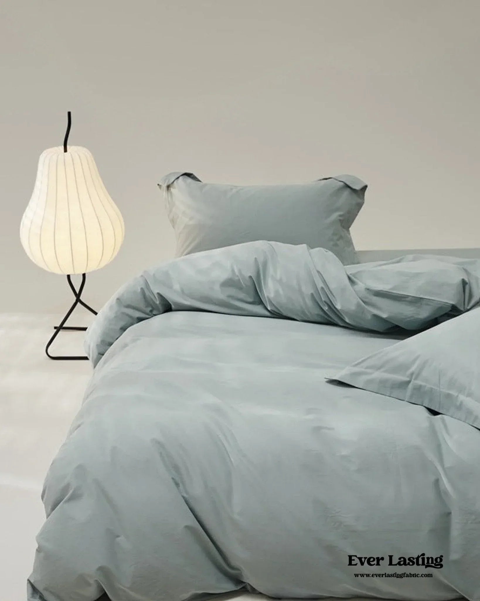 Velvære Luxe Solid Color Cotton Bedding Set / White Ever Lasting