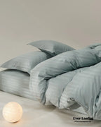 Velvære Luxe Solid Color Cotton Bedding Set / White Ever Lasting