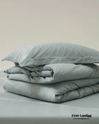 Velvære Luxe Solid Color Cotton Bedding Set / White Ever Lasting
