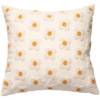 Velvet Daisy Rectangular & Square Pillow Cushion / Yellow Ever Lasting
