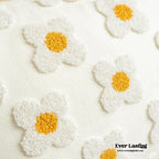 Velvet Daisy Rectangular & Square Pillow Cushion / Yellow Ever Lasting