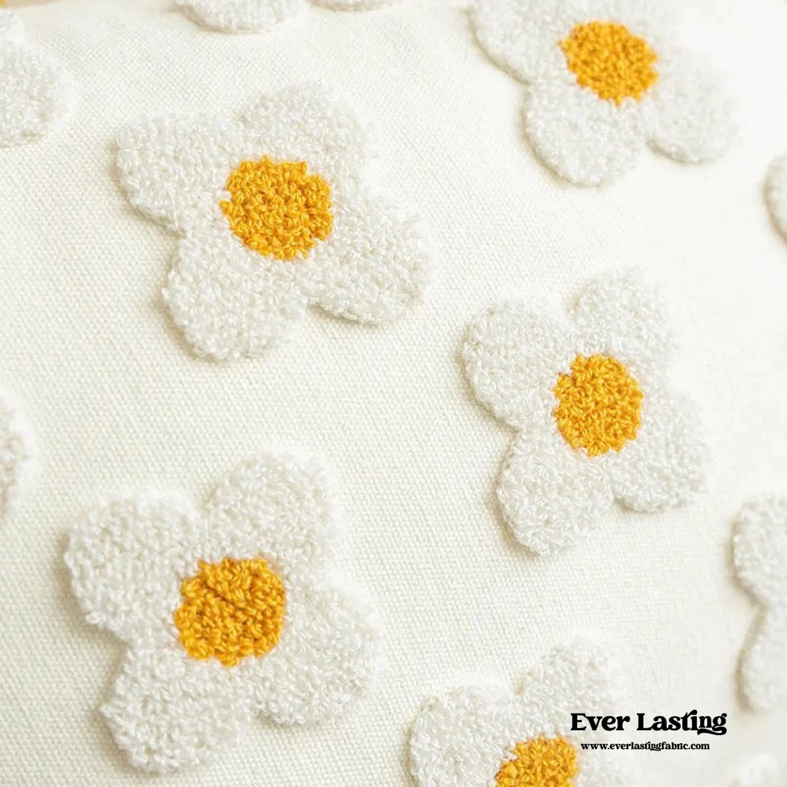 Velvet Daisy Rectangular & Square Pillow Cushion / Yellow Ever Lasting