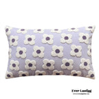 Velvet Daisy Rectangular & Square Pillow Cushion / Yellow Ever Lasting