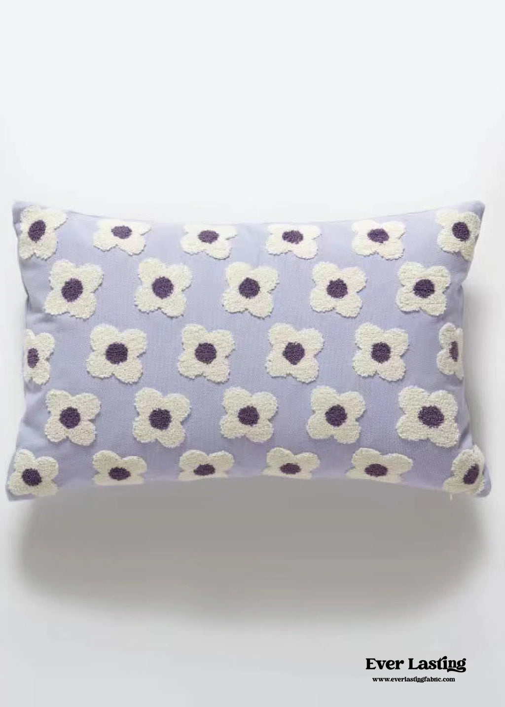 Velvet Daisy Rectangular & Square Pillow Cushion / Yellow Ever Lasting