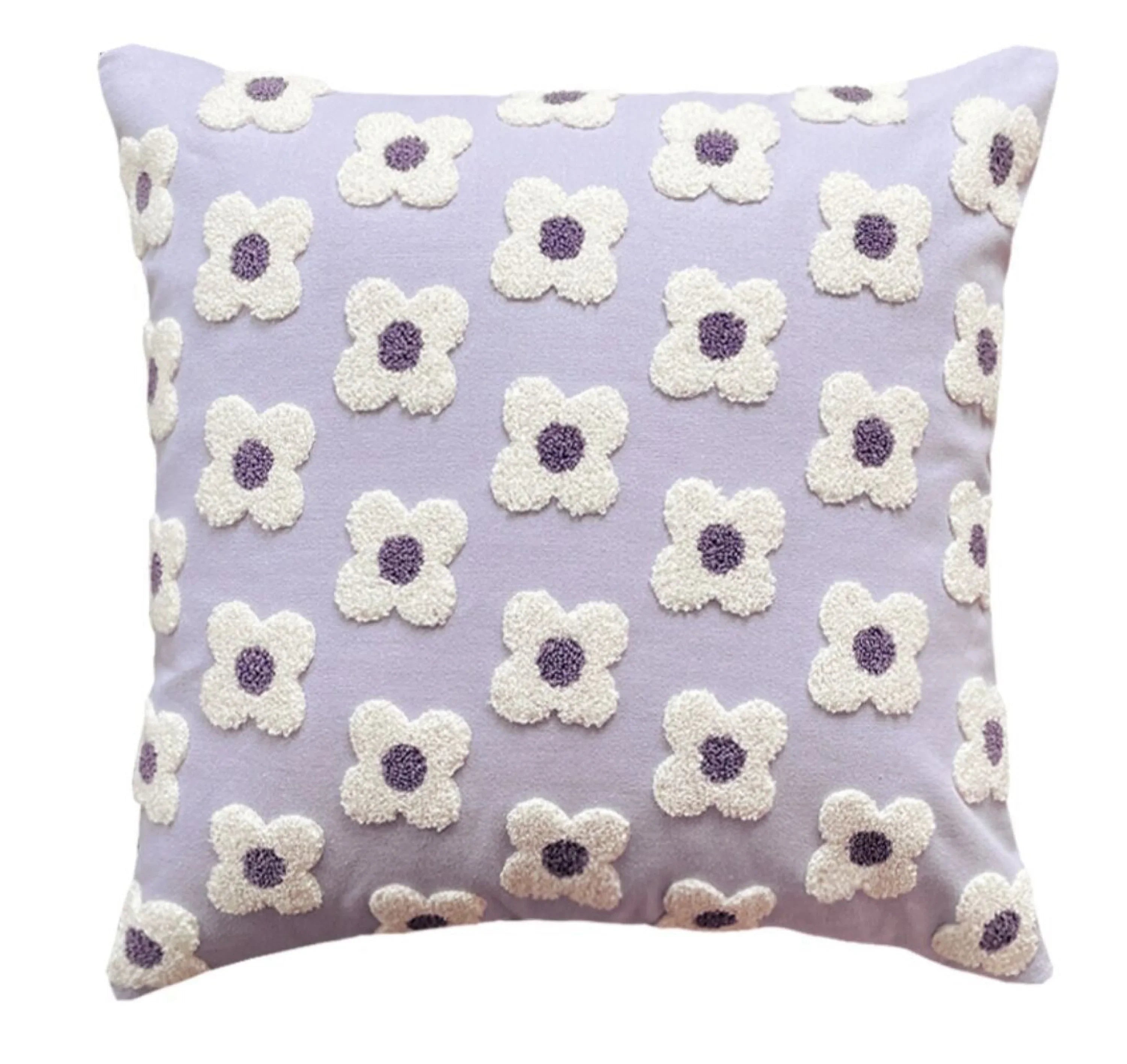 Velvet Daisy Rectangular & Square Pillow Cushion / Yellow Ever Lasting