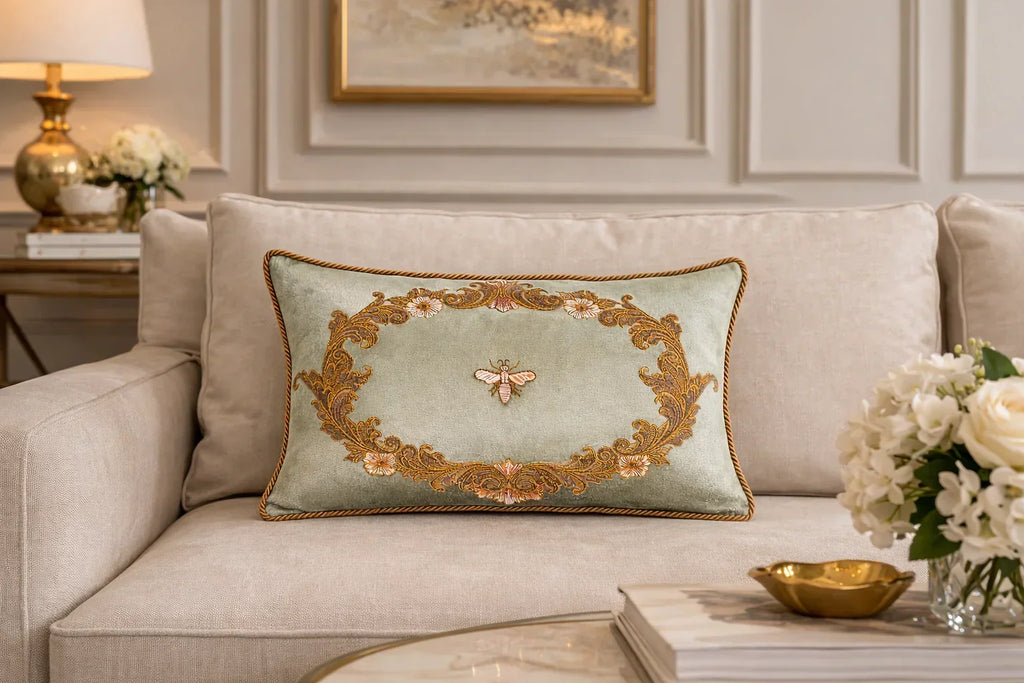 Venice Silk Velvet Throw Pillow Cover 12 X 20