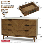 Veyron 6 Drawers Dresser