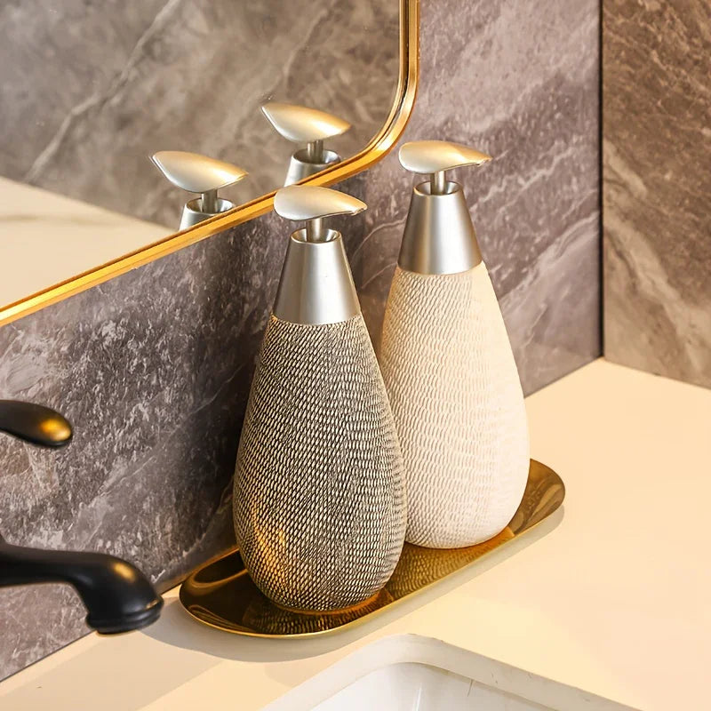 Vintage Bohemian Style Hand Soap Dispenser with Stainless Steel Pump, Suitable for Bathroom and Kitchen House Of Avana