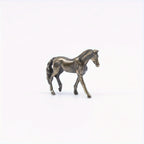 Vintage Bronze Horse Sculptures - 4pcs Set, Perfect For Home, Aquariums, Potted Plants & Garden Decor - House Of Avana