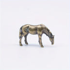 Vintage Bronze Horse Sculptures - 4pcs Set, Perfect For Home, Aquariums, Potted Plants & Garden Decor - House Of Avana