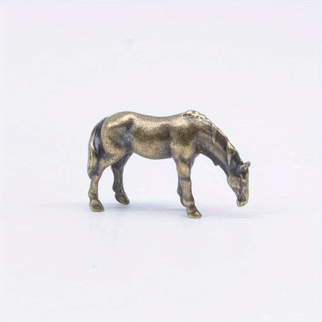 Vintage Bronze Horse Sculptures - 4pcs Set, Perfect For Home, Aquariums, Potted Plants & Garden Decor - House Of Avana
