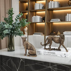 Vintage Cheetah Figurine for Home Decor House Of Avana