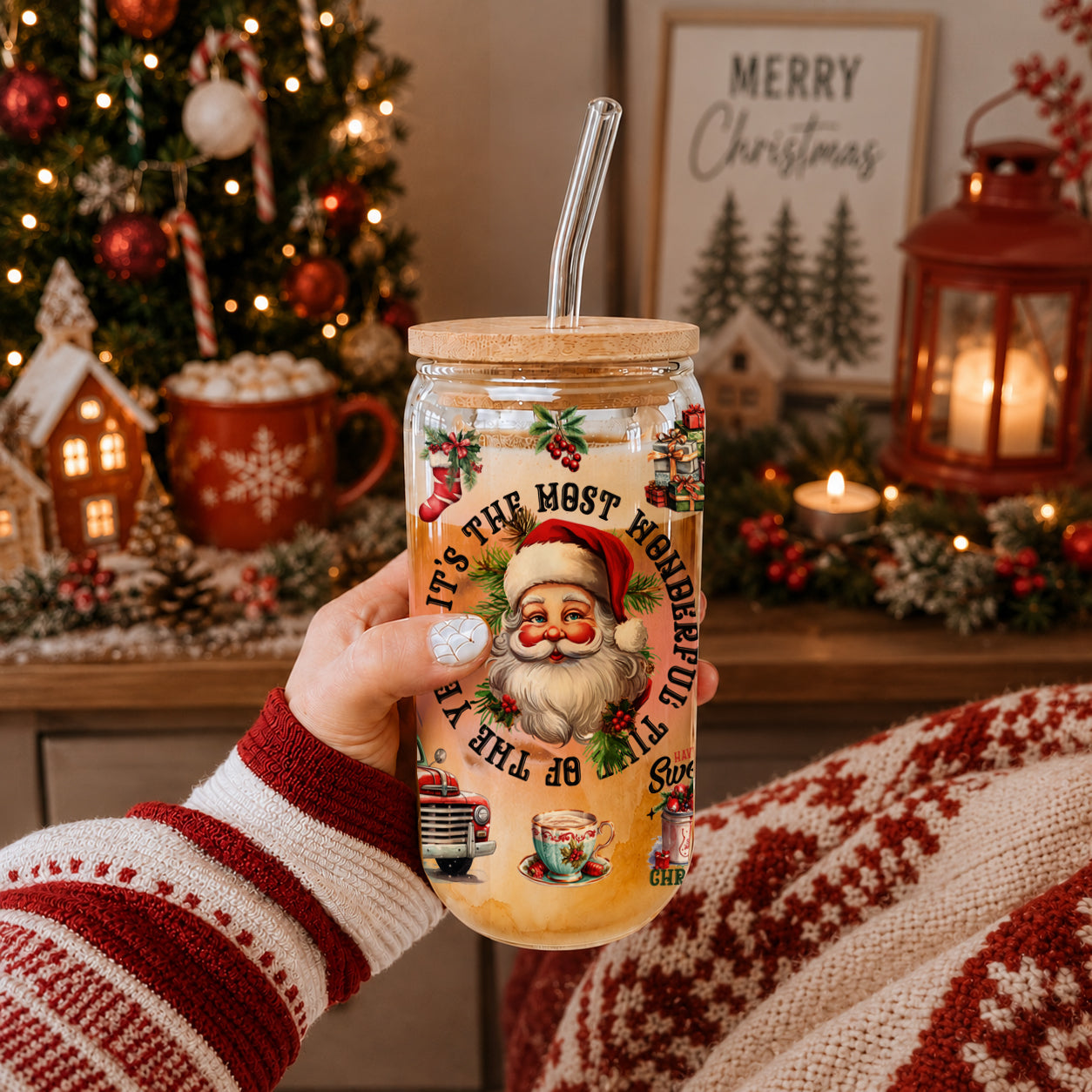 Vintage Christmas 17oz
