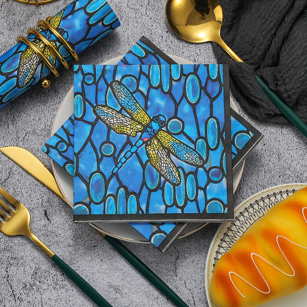 Vintage Dragonfly Napkins - House Of Avana