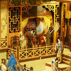 [Vintage Han Palace] Vintage Miniature Han Palace Dawn Architecture Model - QIAOLEXING DIY Wooden Dollhouse Kit with Intricate Details | Ideal for Living Room Decor, Perfect Gift for Christmas, Thanksgiving, Halloween, Birthd House Of Avana