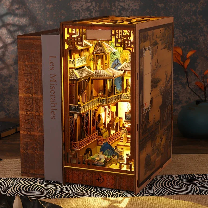 [Vintage Han Palace] Vintage Miniature Han Palace Dawn Architecture Model - QIAOLEXING DIY Wooden Dollhouse Kit with Intricate Details | Ideal for Living Room Decor, Perfect Gift for Christmas, Thanksgiving, Halloween, Birthd House Of Avana