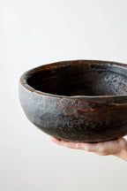 Vintage Iroko Wood Bowl Kanju Interiors