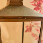 Vintage Pagoda-Top Large Metal Lantern Vintage Shopper