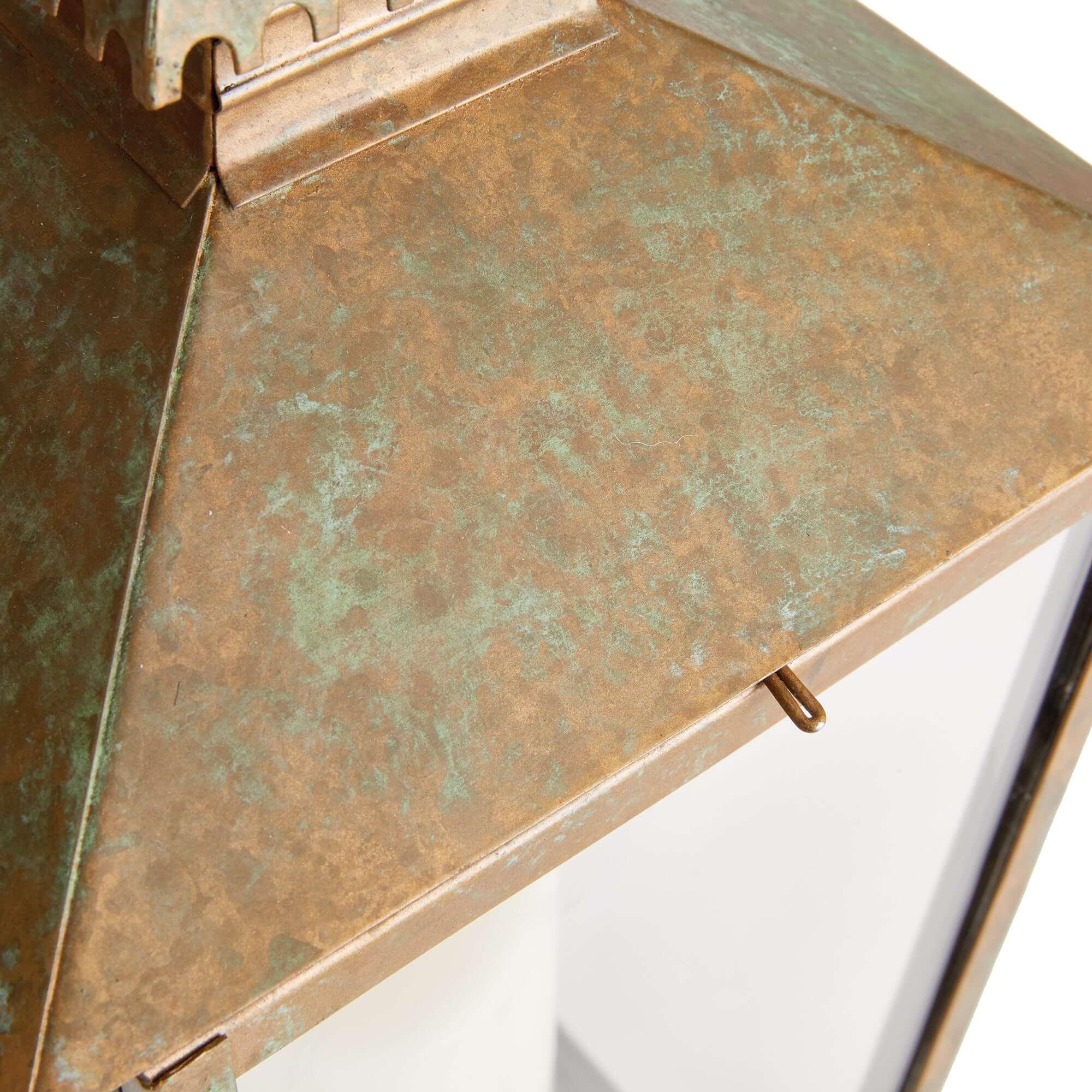 Vintage Pagoda-Top Large Metal Lantern Vintage Shopper