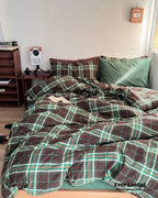 Vintage Plaid Bedding Set / Red & Green Ever Lasting