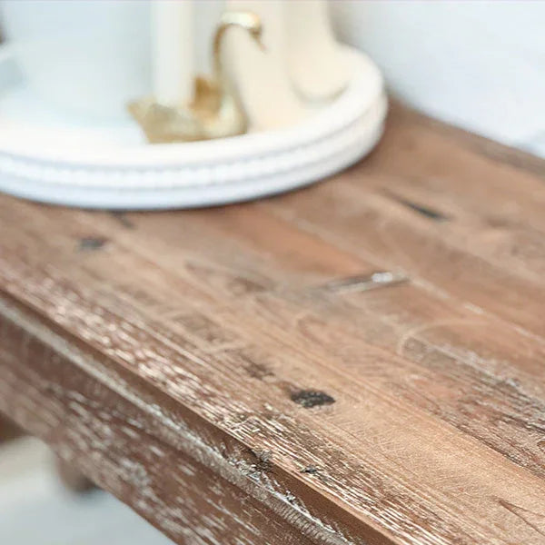 Vintage-Inspired Reclaimed Wood Folding Bench Decor Steals