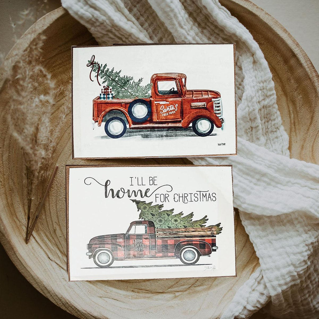 Vintage Red Truck Sign Gia Roma