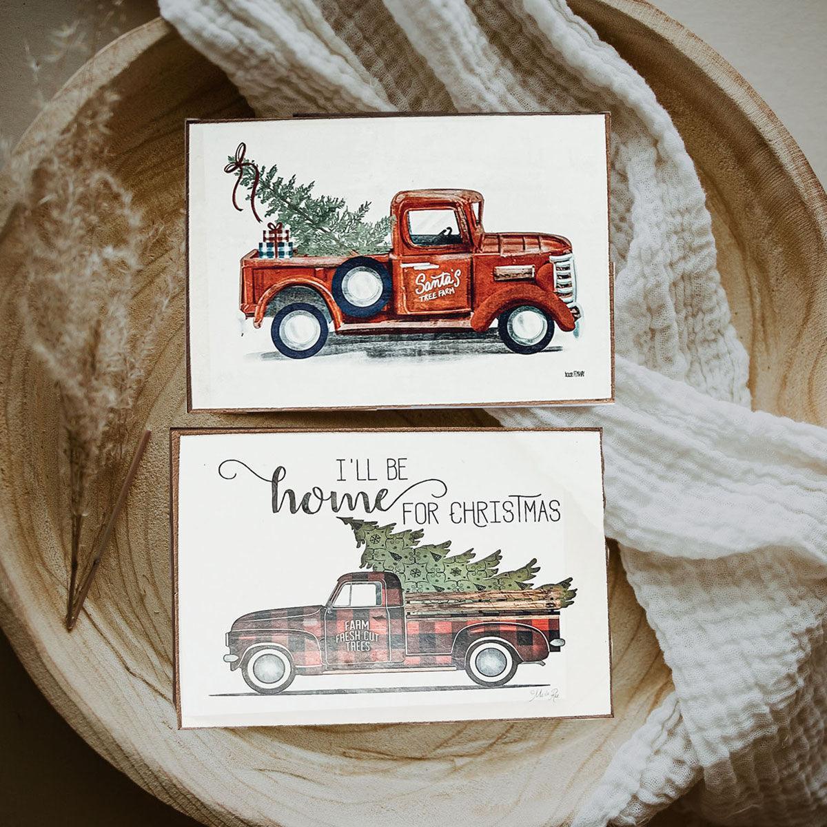 Vintage Red Truck Sign Gia Roma