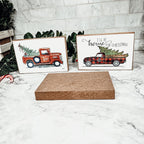 Vintage Red Truck Sign Gia Roma