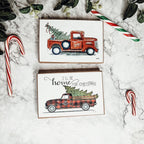 Vintage Red Truck Sign Gia Roma