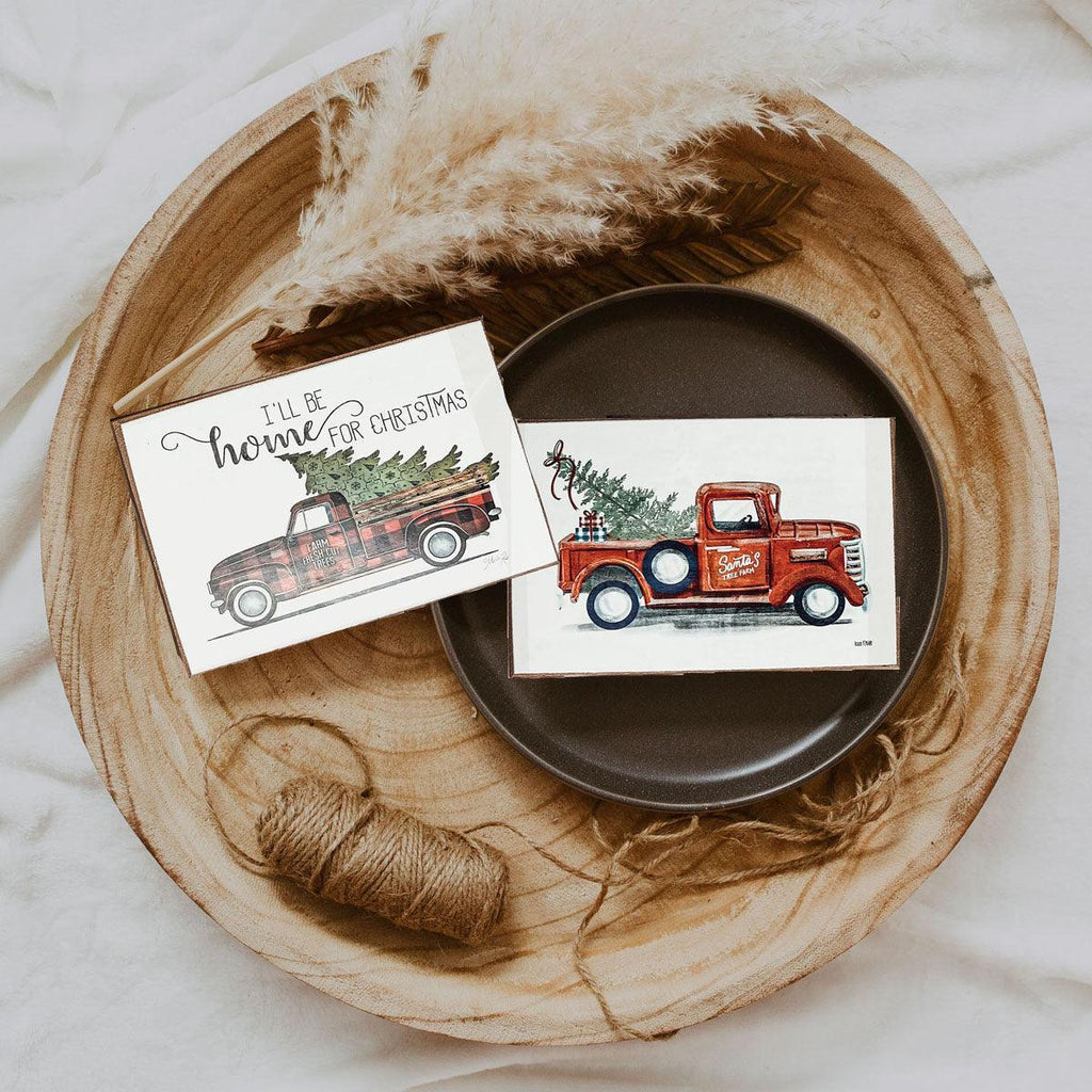 Vintage Red Truck Sign Gia Roma