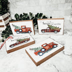 Vintage Red Truck Sign Gia Roma