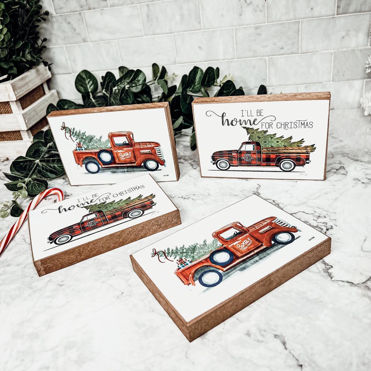 Vintage Red Truck Sign Gia Roma