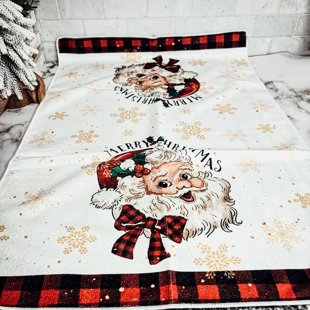 Vintage Santa Hand Towel Gia Roma