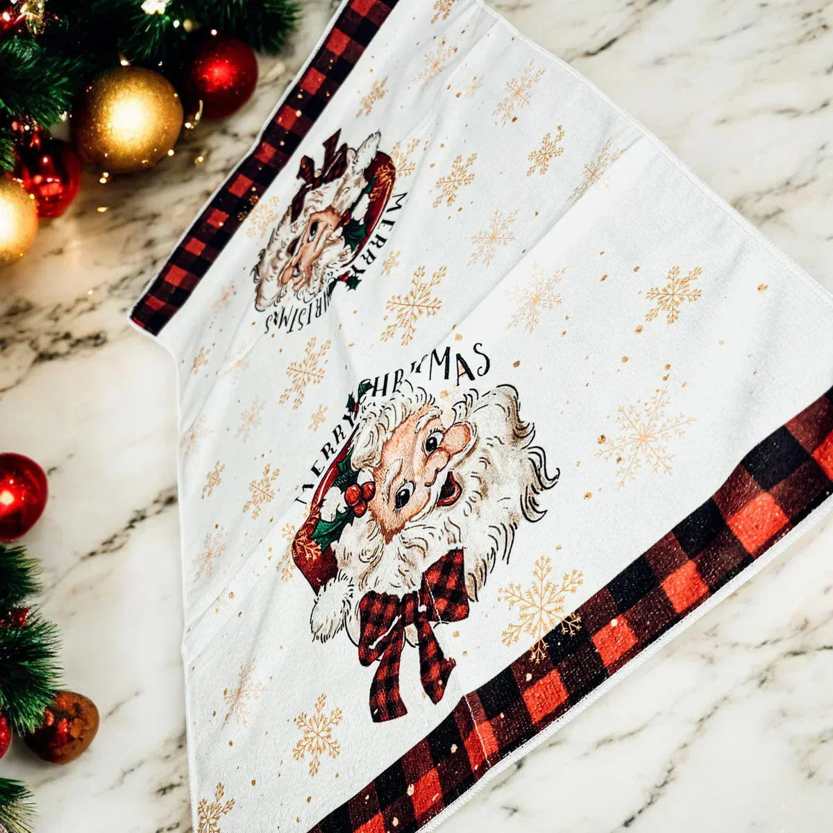 Vintage Santa Hand Towel Gia Roma