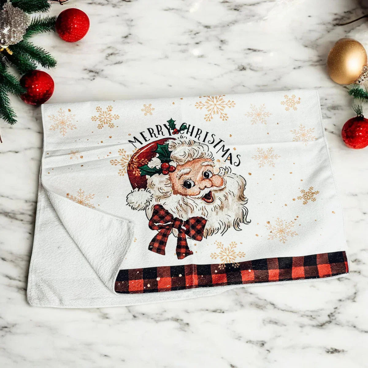 Vintage Santa Hand Towel Gia Roma