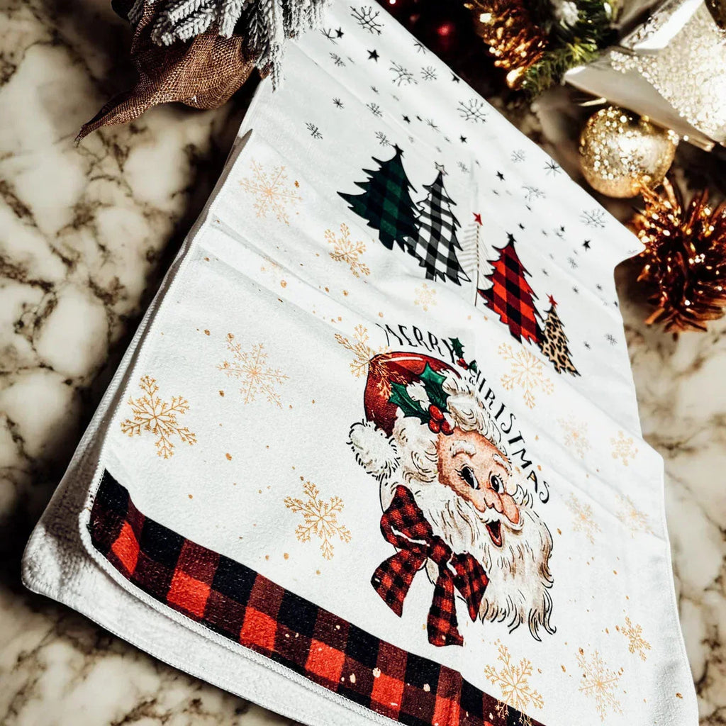 Vintage Santa Hand Towel Gia Roma