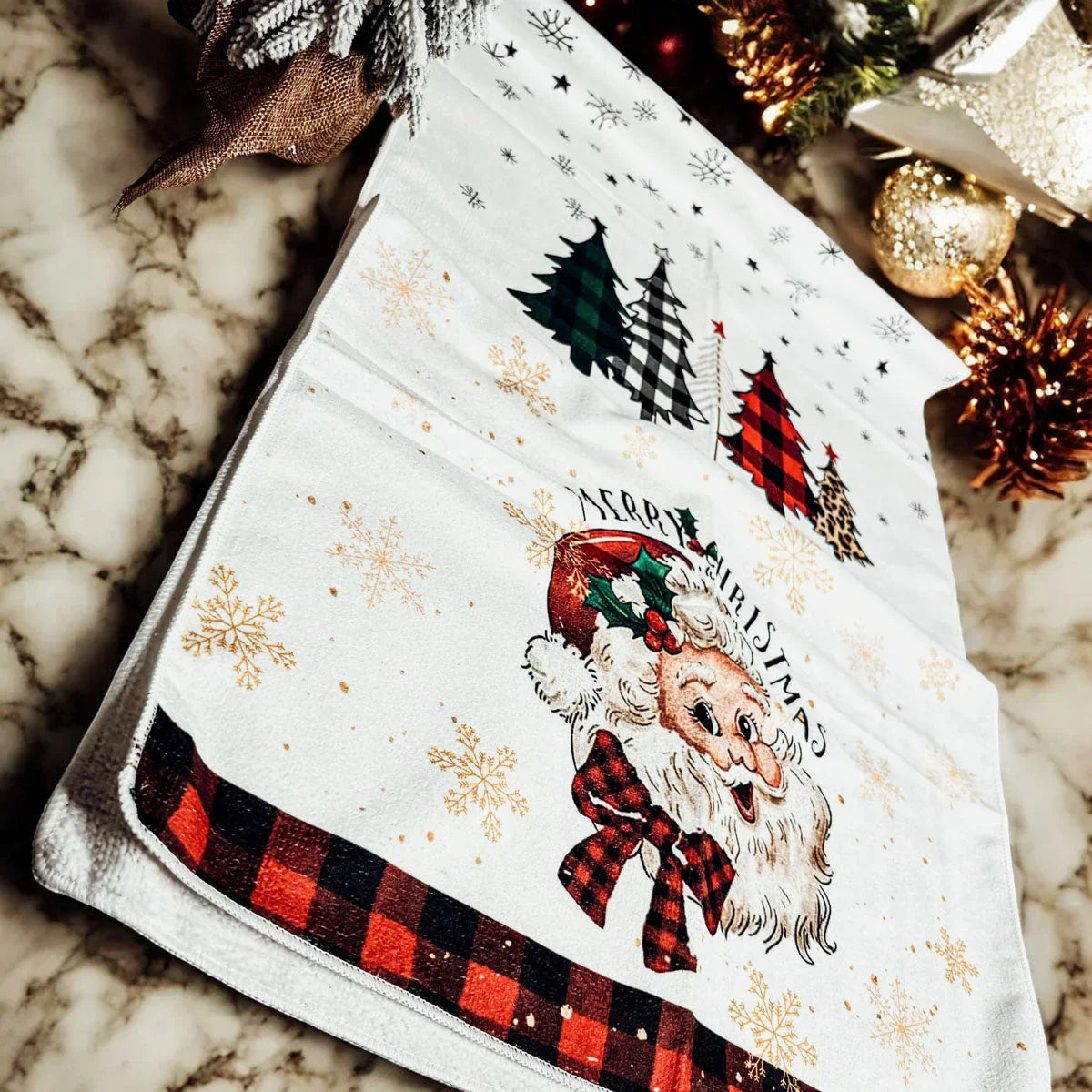 Vintage Santa Hand Towel Gia Roma