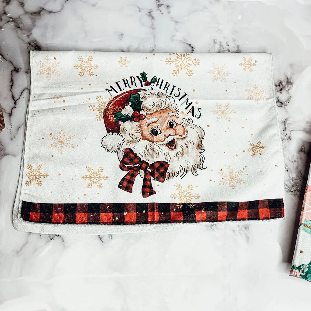 Vintage Santa Hand Towel Gia Roma