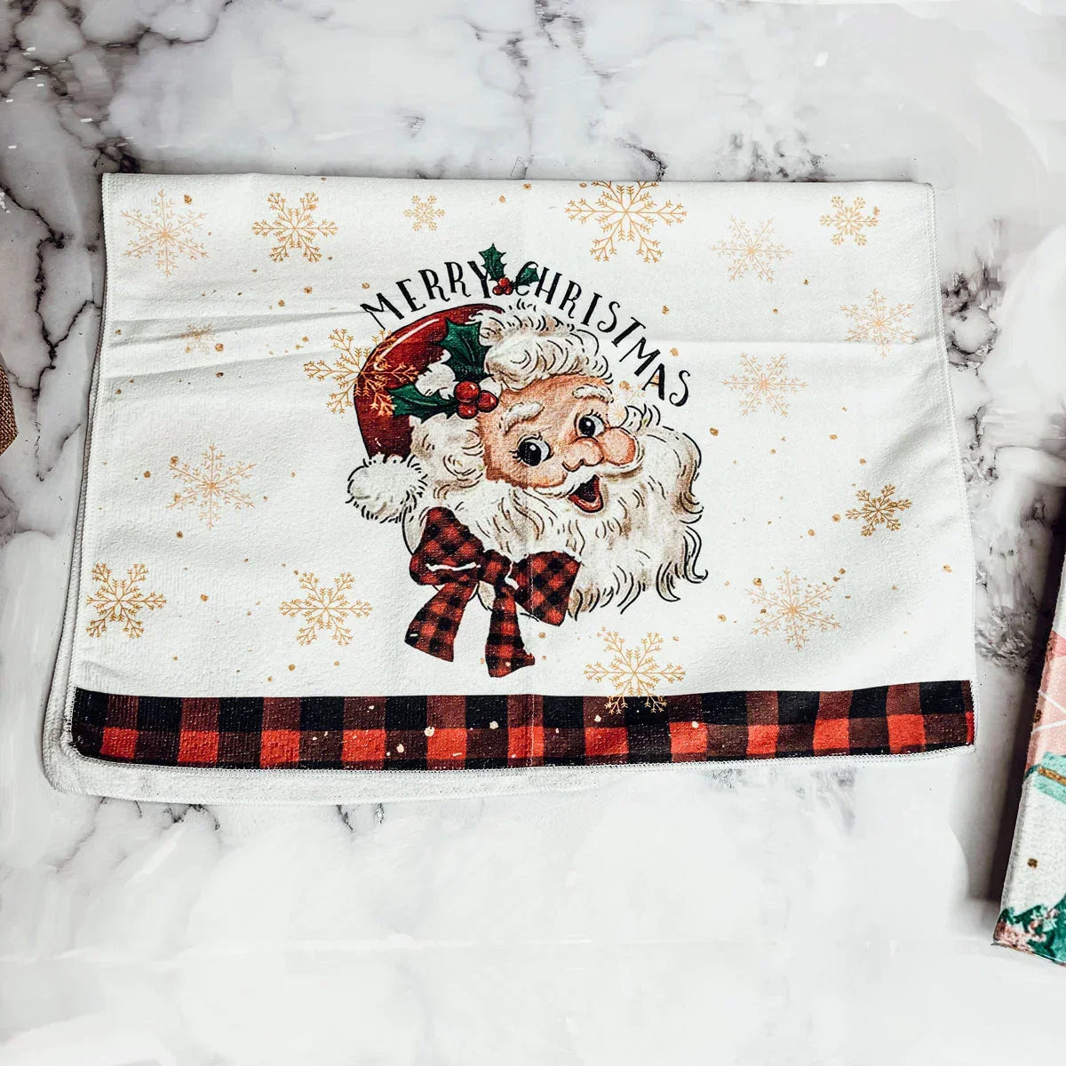 Vintage Santa Hand Towel Gia Roma