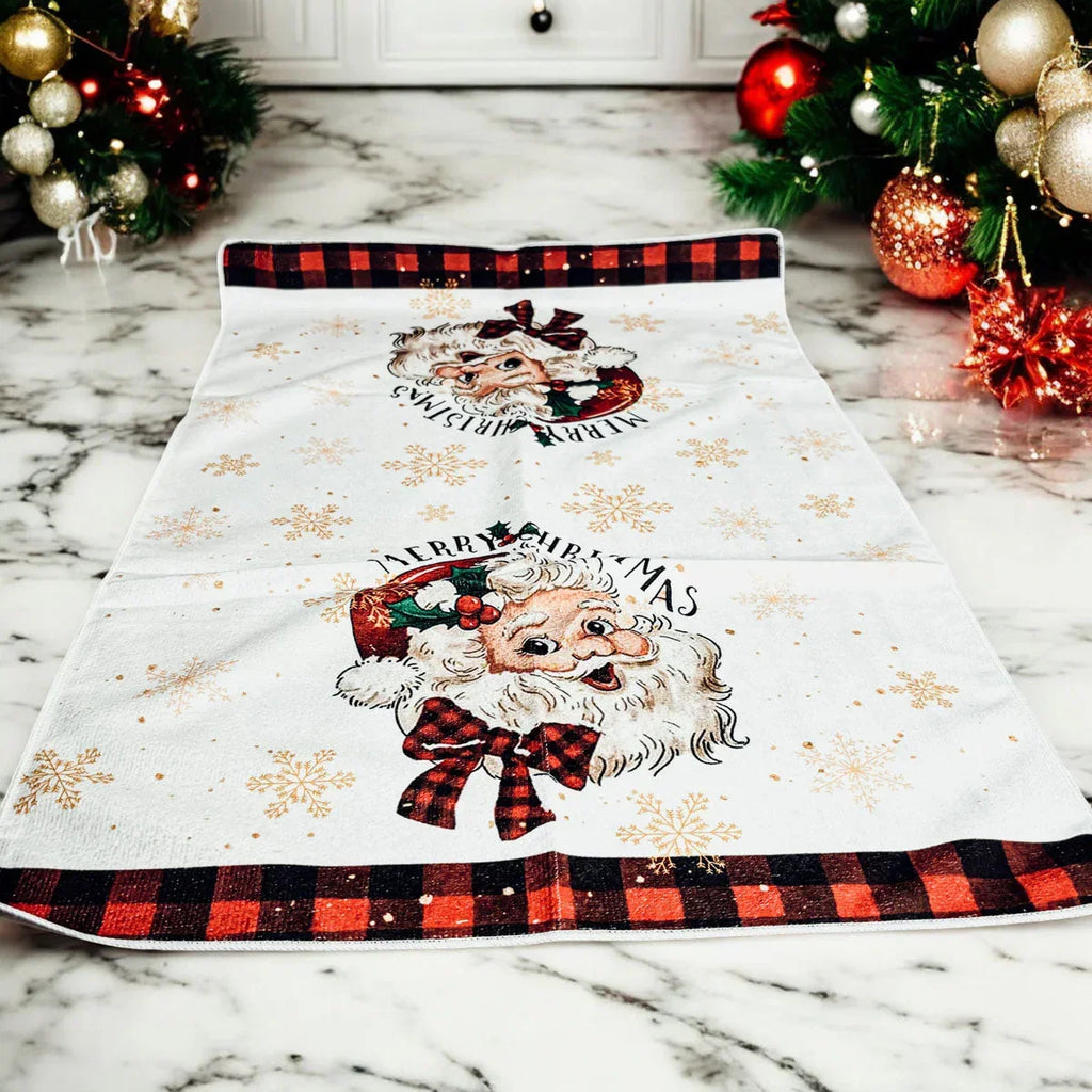 Vintage Santa Hand Towel Gia Roma