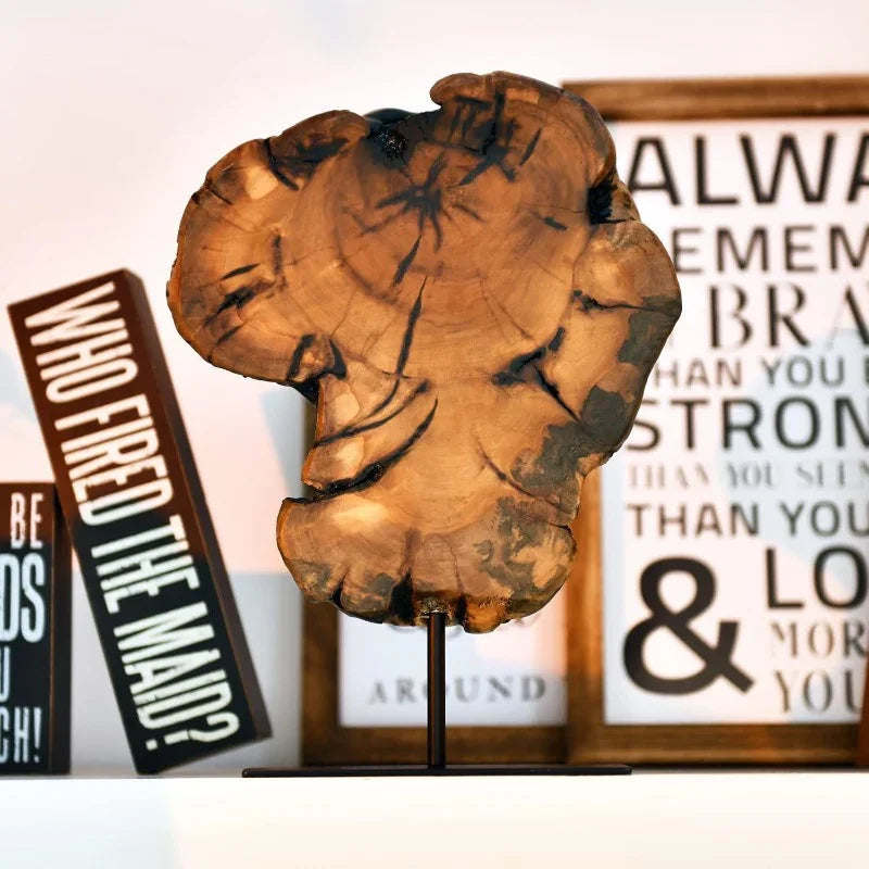 Vintage-Style Irregular Date Tree Sculpture - Large Rustic Wood-Like Plastic Tabletop or Wall-Mounted Decorative Art Piece with Natural Grain Texture, Wedding & for home Office Decor, Durable Collectible Centerpiece (Over 10. House Of Avana