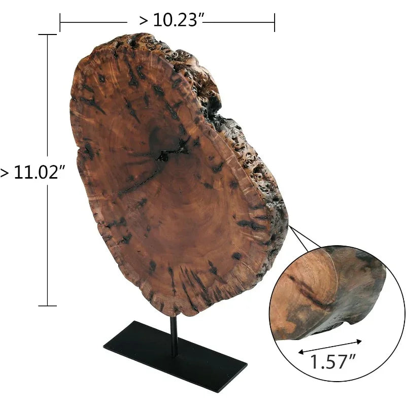 Vintage-Style Irregular Date Tree Sculpture - Large Rustic Wood-Like Plastic Tabletop or Wall-Mounted Decorative Art Piece with Natural Grain Texture, Wedding & for home Office Decor, Durable Collectible Centerpiece (Over 10. House Of Avana