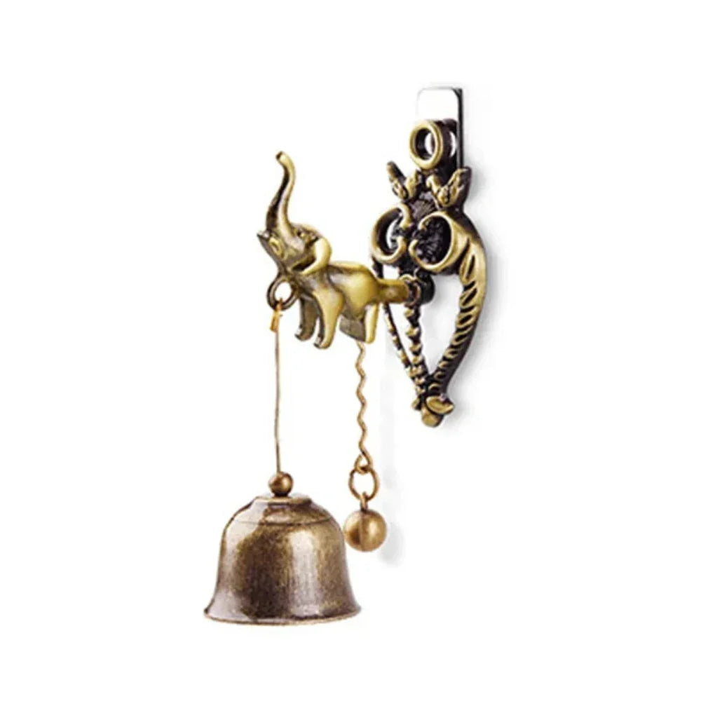 Vintage Wind Chime Door Bell Knocker, angled view - House Of Avana